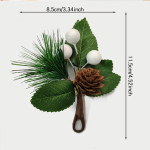 Pine Needles Pine <b>Cones</b> Simulation Flower <b>Christmas</b> Decoration Ornaments Desktop Accessories for <b>Christmas</b> <b>Tree</b> Gift Decorations - Product Image 3