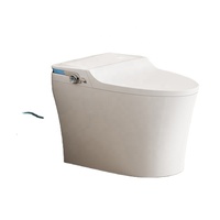 Nouvel Arrivage Système d'aromatisation et désodorisation céramique pour toilettes intelligentes à couvercle vertical, avec télécommande, drainage P-Trap/S-Trap et double chasse d'eau