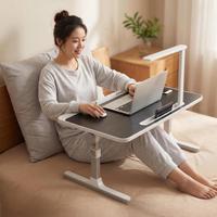 Bureau d'ordinateur ergonomique en bois, réglable en hauteur, pliable, table d'étude pour la maison, le bureau, la chambre, design compact et écologique