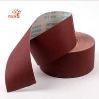 Rouleau de toile abrasive en oxyde d'aluminium TGS à déchirure manuelle pour le travail du bois, le meuble, le métal, le polissage au tour et les outils de ponçage