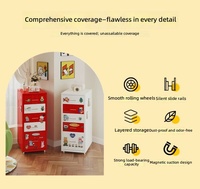 Armoire de rangement en métal moderne et mince à 5 tiroirs, commode verticale, organiseur de classement en acier étroit pour la maison et le bureau