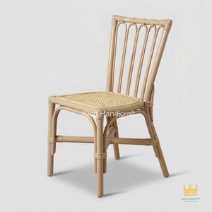 Pastel <b>Yellow</b> Rattan Kids Dining <b>Chair</b> Customized Handcrafted Natural Cane Nursery Seating Wholesale Toddler Furniture - Product Image 3