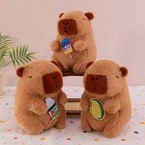 Peluche Capybara Gourmand de 8 Pouces, Fabrication Personnalisée de Jouets en Peluche, Animaux en Peluche, Jouets en Peluche de Noël pour Machine à Pinces - Product Image 1