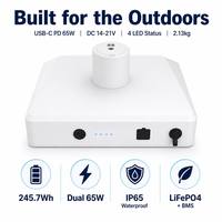 Batterie portable TUOCHI 245,7 Wh Starlink Mini 76800 mAh 14-21 V PD65W Charge rapide Banque d'alimentation Internet satellite Protection IP65