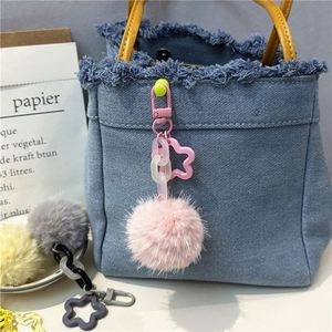 Porte-clés Pompon Style Y2K Mignon en Gros, Breloque Étoile Tendance en Peluche, Pendentif pour Sac à Main Femme, Accessoires de Décoration - Product Image 6