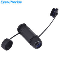 Connecteur Ethernet RJ45 étanche M25 avec presse-étoupe M25 et 2 couvercles, adapté pour prise RJ45 à gaine
