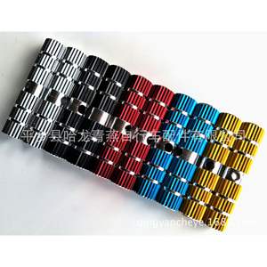 Barra de extensión para bicicleta de montaña, aleación de aluminio, eje trasero redondo, accesorios para pedales, amarillo, rojo, azul, negro, plateado - Product Image 1