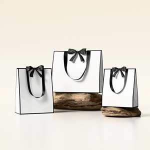 Sacs en papier recyclables pour l'achat de vêtements en Europe, emballages de luxe, sacs en carton, durables, réutilisables, taille personnalisée, votre propre logo - Product Image 3