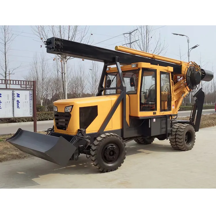 Solar Hydraulic Photovoltaic Pile Driver Mini Solar Pile Driver Machine