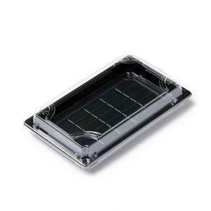 Contenedor Cuadrado Negro Desechable de PP para Alimentos, Apto para Microondas, Reciclable, para Pastel con Tapa - Product Image 4