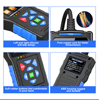 Escáner OBD2 Universal, Herramienta de Diagnóstico para Autos, Lector de Códigos de Motor con Prueba de Batería, Pantalla LCD Electrónica para Vehículos de 12V