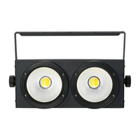 Système d'éclairage de scène DMX512 COB de haute qualité 200W, 2 yeux*100W, projecteurs LED blancs 2-en-1 pour DJ, discothèques et parcs à thème