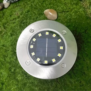 16 lampes solaires de jardin d'extérieur <span class=keywords><strong>à</strong></span> LED, corps en acier inoxydable, IP55 résistant <span class=keywords><strong>à</strong></span> l'eau, alimentées par batterie, pour allée, patio, paysage, <span class=keywords><strong>spot</strong></span> - Product Image 5
