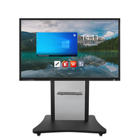 Tableau blanc interactif LCD anti-reflet 4K AWSTOUCH de 110 pouces avec fonction tactile 20 points pour support de réunion
