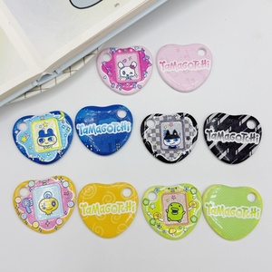 Breloques en acrylique en forme de cœur gaufré <span class=keywords><strong>Tamagotchi</strong></span> japonais, accessoires de bricolage pour sangles de téléphone, chaînes de sac <span class=keywords><strong>et</strong></span> porte-clés - Product Image 3