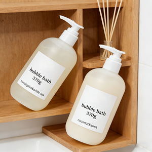 Set di <span class=keywords><strong>Bagnoschiuma</strong></span> Naturale Personalizzato da 370ml, Scrub Esfoliante per il Corpo, Gel Doccia al <span class=keywords><strong>Cocco</strong></span> e Karité - Product Image 5