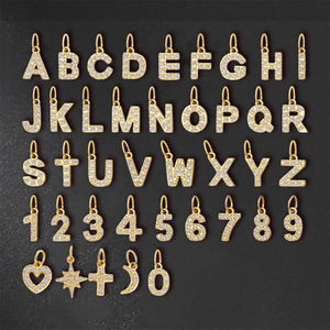 Bán Buôn New Kim Loại Vàng Bạc 26 Ban Đầu Thư Kim Cương Keychain Cho Phụ Nữ - Product Image 4