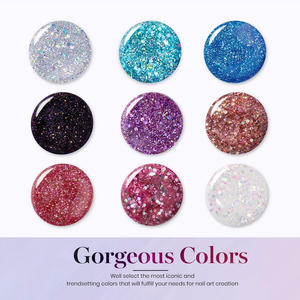 เจลทาเล็บโพลีกลิตเตอร์โพลียูวีแบบธรรมชาติติดทนนานสีอะคริลิคแบบกระพริบ - Product Image 3