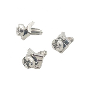 Vis à tête hexagonale M3.5*7.5 en fer nickelé avec rondelle rectangulaire pour barres de distribution de contacteurs électriques - Product Image 3