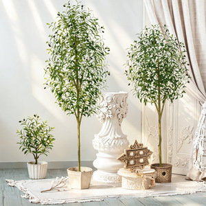 Árbol de Olivo Artificial en Maceta, Desmontable, de Polietileno, Bonsái Artificial de 120 cm de Altura, Decorativo para Sala de Estar - Product Image 5