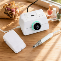 Machine à ongles professionnelle sans balais 45000 tr/min, 4,8 Ncm, haute puissance, lime à ongles électrique portable, outil de manucure et pédicure pour salon
