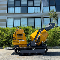 China Hightop Mini Crawler Dumper mit Betonmischer Beton trommel Racked Dumper Truck Loader Bester Preis
