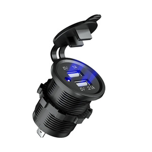 Kép cổng xe buýt thuyền Marine Car Battery Charger 5v2.1a/1A kép USB sạc Ổ cắm - Product Image 2