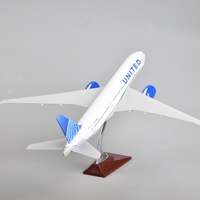 Modèle d'avion en plastique United Airlines A350 de 47 cm, cadeau