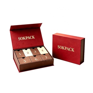Calendario de Adviento Cosmético Magnético Ecológico Personalizado de 7 Días, Caja de Regalo de Lujo con Cuenta Regresiva, Caja de Embalaje de Cartón Rígido para las Fiestas - Product Image 1