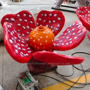 Decoración de jardín botánico salvaje, planta mecánica realista, flor de Rafflesia animatrónica a la venta, parque temático de modo animatrónico - Product Image 1