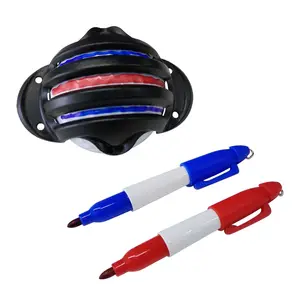 Stylo de golf pour doublure de balle de golf marque de tirage ligne de putter sur les balles de golf rouge bleu noir Triple ligne accessoires de golf livraison directe