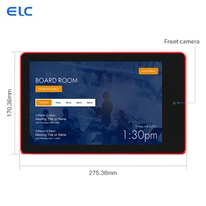Fornecimento de fábrica com tela de toque para montagem na parede, barra de luz LED surround, tablet Android para sala de conferências e reuniões