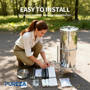 Filtro de Agua de Acero Inoxidable Pureza de 2.25 Galones, 3 Etapas, Certificado NSF53, Sistema Purificador de Agua Potable para Exteriores - Product Image 2