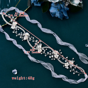 YouLaPan Elegante Diadema de <span class=keywords><strong>Novia</strong></span> con Cristales y <span class=keywords><strong>Flores</strong></span> de Aleación, Tocado de <span class=keywords><strong>Novia</strong></span>, Accesorios para el Cabello de Boda, Tocado para Mujer para Fiesta HP573 - Product Image 6