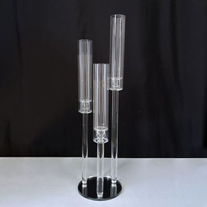 <span class=keywords><strong>Portacandele</strong></span> <span class=keywords><strong>in</strong></span> Cristallo a 3 Bracci per Matrimoni, Candelabro <span class=keywords><strong>in</strong></span> <span class=keywords><strong>Vetro</strong></span> Trasparente per Decorazioni <span class=keywords><strong>da</strong></span> Tavolo Nuziali - Product Image 5
