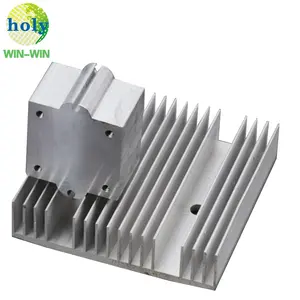 Custom Made Inverter Converter Extruded Heat Sink / Aluminum Extrusion Heatsink Services