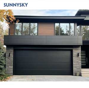 Sunnysky <span class=keywords><strong>Porte</strong></span> <span class=keywords><strong>de</strong></span> <span class=keywords><strong>garage</strong></span> moderne en aluminium personnalisée 110V ou 220V à moteur <span class=keywords><strong>de</strong></span> marque <span class=keywords><strong>allemande</strong></span> pour villas - Product Image 1