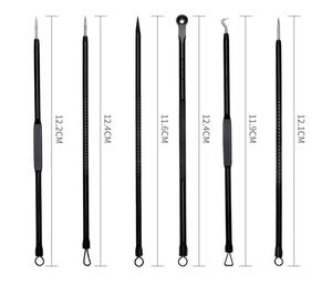 11pcs mụn đầu đen Remover Pimple Popper công cụ kit chuyên nghiệp đen không gỉ mụn comedone extractor công cụ loại bỏ - Product Image 6