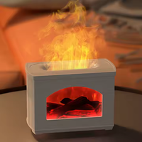 Prix usine Flamme Cheminée Diffuseur Humidificateur Ultrasonique Huile Essentielle Diffuseur D'arôme pour Bureau À Domicile