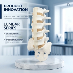 Modello in Schiuma Solida della Colonna <span class=keywords><strong>Lombare</strong></span> da L1 a Sacro, Modello Osseo Simulato per l'Insegnamento e la Formazione in Anatomia Ortopedica della Colonna Vertebrale - Product Image 2