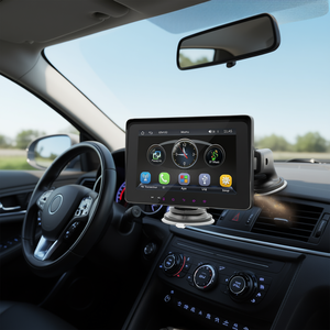 Beloauto Moniteur de voiture tactile IPS 7 pouces Android Auto CarPlay Lecteur multimédia stéréo Bluetooth avec caméra USB AUX Lumière RVB - Product Image 2