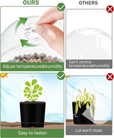 Pot Tanam Ramah Lingkungan PET 3,5 inci, 4 inci, 5 inci, Wadah Tanam, Pot Bibit, Pot Persemaian, Kubah Kelembapan, Propagator