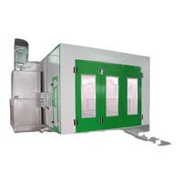 Cabine de peinture automobile industrielle avec four de cuisson, équipement de séchage et de durcissement à haute température pour atelier de peinture automobile, camion, bus, retouche