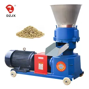 DZJX-granulador para aves de corral Kl150, máquina de granulación de alimentación para Ghana/motor diésel, máquina de fabricación de Pellet para alimentación Animal