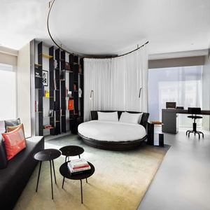 Collection de meubles de chambre à coucher d'hôtel et d'appartement 5 étoiles modernes de luxe Panneau en bois pour hall d'entrée et salon pour Holiday <span class=keywords><strong>Inn</strong></span> - Product Image 1