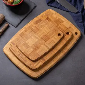 China nuevo diseño restaurante comida bambú madera tabla de cortar cocina tabla de cortar