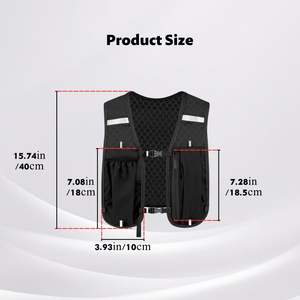 Sac à dos d'hydratation sportif léger en nylon avec logo personnalisé pour la randonnée, le cyclisme et la course à pied, porte-bouteille et support téléphone, coloré et personnalisable - Product Image 2