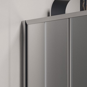 Box Doccia Kamalu KF6000S in Vetro Satinato 80x220mm Design Moderno Senza Telaio Porte Scorrevoli Pieghevoli in Alluminio Inox - Product Image 5