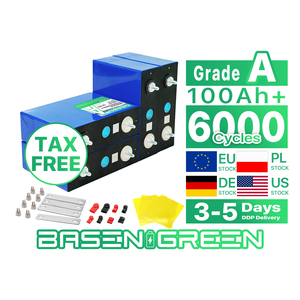 Batería recargable de fosfato de hierro y litio LiFePO4 de <span class=keywords><strong>3</strong></span>,2 V 100 Ah 102 Ah para almacenamiento de energía solar y respaldo de energía para vehículos recreativos - Product Image 2