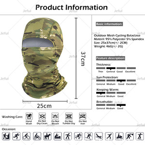 Wholesale Winter Full Face Cover Outdoor Motorcycle Breathable Mesh Windproof Face Mask <strong>Custom</strong> Logo Printing <strong>Balaclava</strong> - Product Image 5